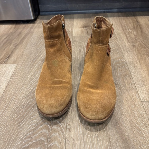 UGG Tan Suede Ankle Booties - Picture 2 of 7